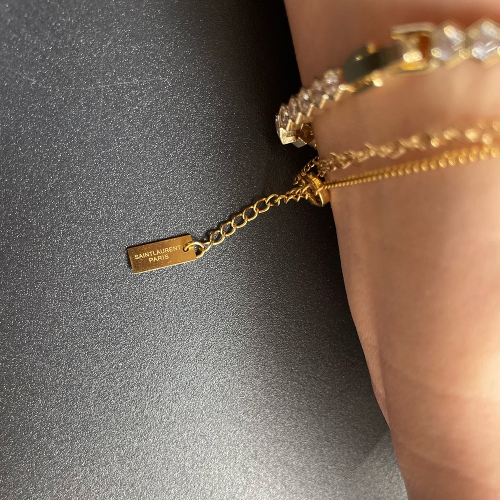 Saint Laurent inspired dainty chain bracelet. New - Picture 4 of 6